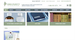 Desktop Screenshot of highpuritystandards.com